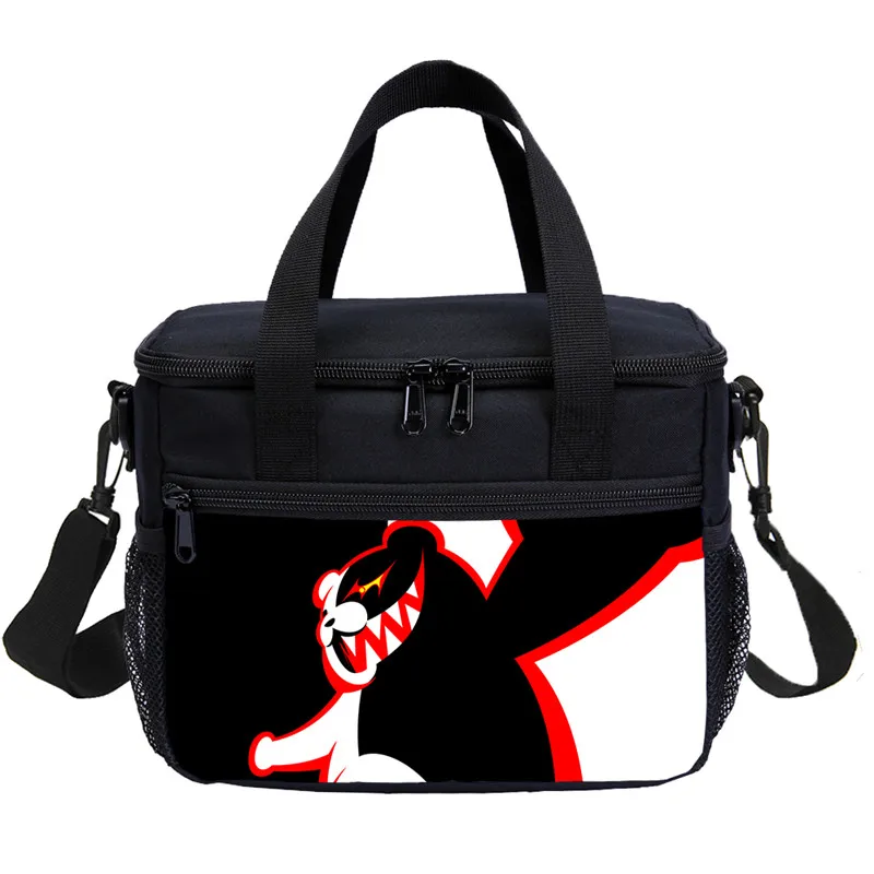 Маленькие сумки для ланча мальчиков и девочек модные крутые аниме Danganronpa 3D печать