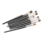 Профессиональный макияж глаз кисти набор натуральных волос Тени для век подводка для бровей контур смешивание хайлайтер набор инструментов для макияжа