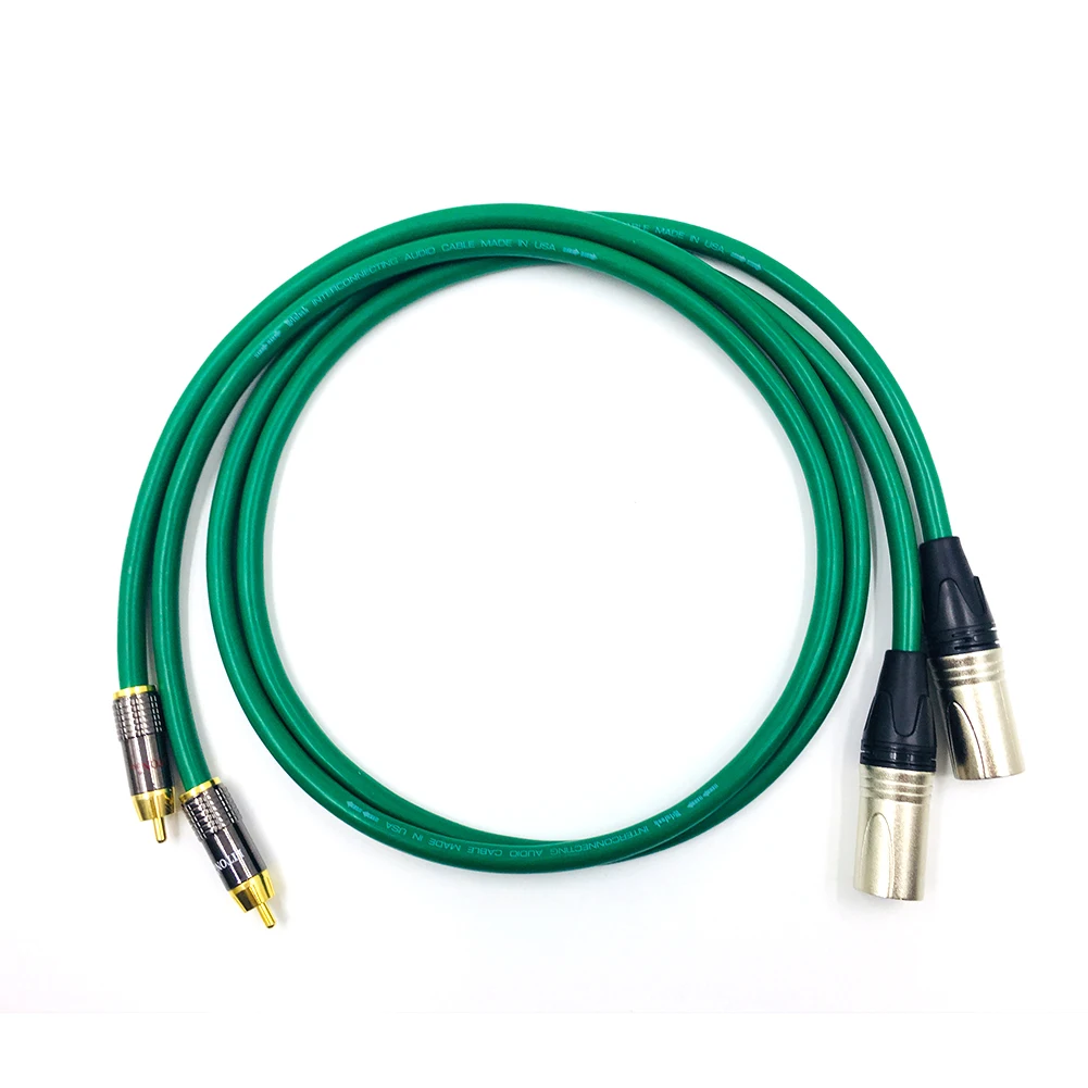 Colleimage Hifi аудио 2328 Межблочный кабель RCA к XLR высокого качества 6N посеребренный 2RCA