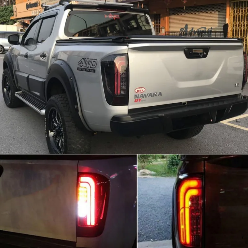 

EXTERIOR AUTO ACCESSORIES REAR LIGHTS TAIL LAMPS BACK LED BRAKE LIGHTS FIT FOR NISSAN NAVARA NP300 TURN SIGNAL BRAKE LED LAMPS