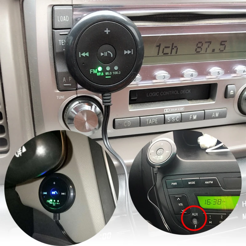 Аудиоприемник JINSERTA 3 5 мм AUX Bluetooth 0 Автомобильный MP3 плеер музыкальный адаптер