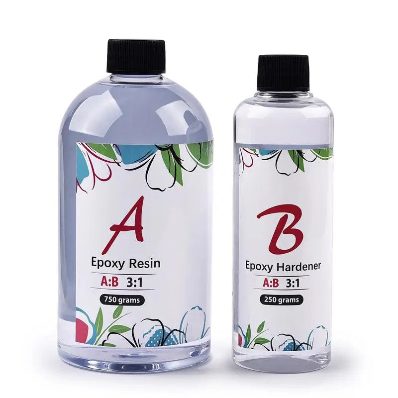 Кристаллический клей для эпоксидной смолы 3:1 AB высококлейкий отвердитель сделай
