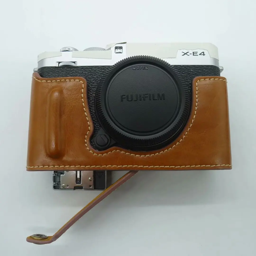 Из искусственной кожи Fuji XE4 Камера Чехол нижнее отверстие версия Защитный
