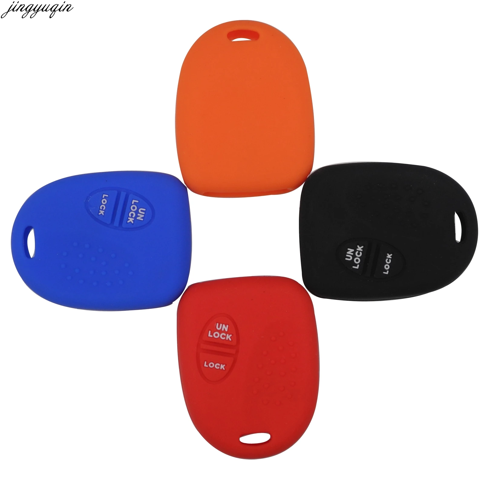 30 шт./лот силиконовый 2 кнопки дистанционный смарт ключ брелок чехол крышка