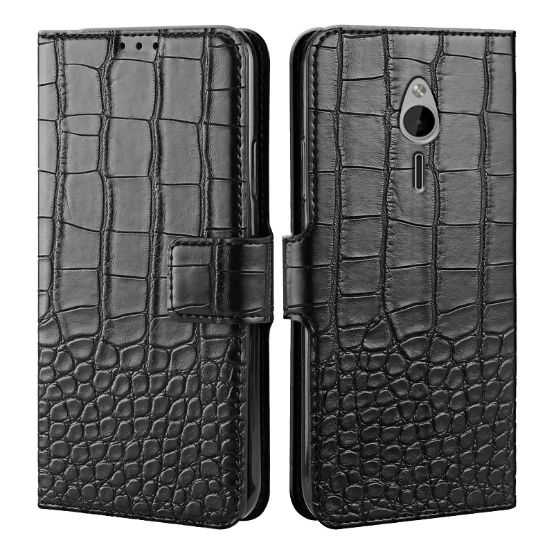 Чехол-книжка для Nokia 230/230 из искусственной кожи с магнитной застежкой двумя