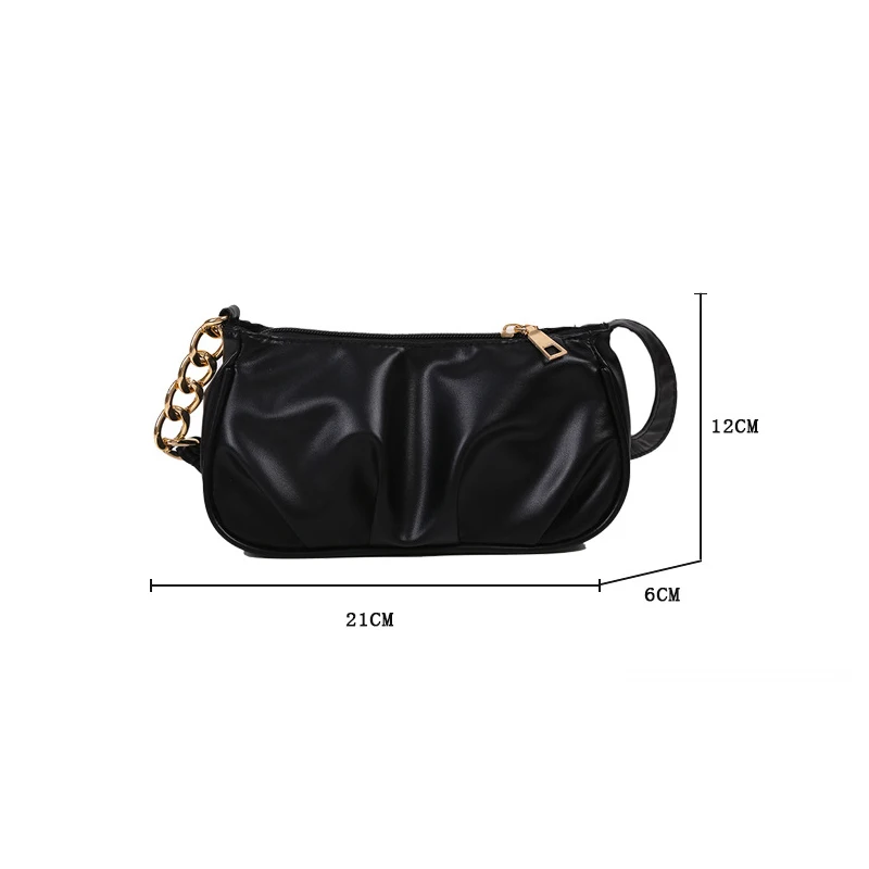 

Women Bags Fashion Thicken Chain Large-Capacity Dumpling Cloud Bag Single Shoulder Bag Handbag Crossbody bags and Purses Chain
