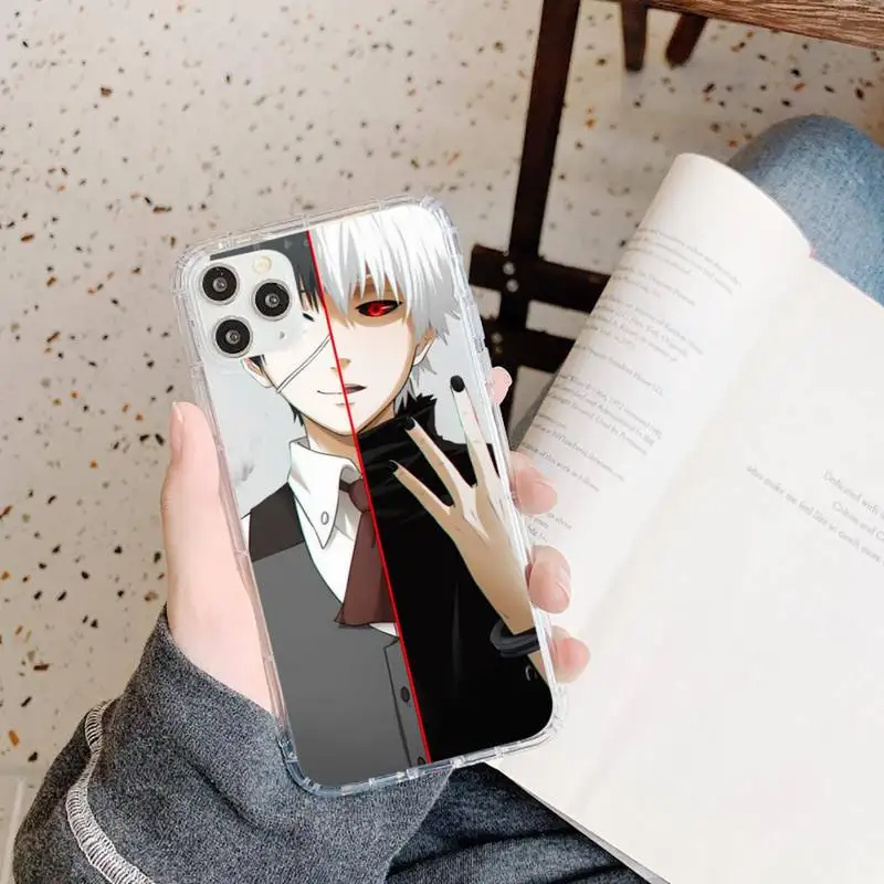 

Tokyo Ghouls hot anime Phone Case Transparent for iPhone 11 12 mini pro XS MAX 8 7 6 6S Plus X 5S SE 2020 XR
