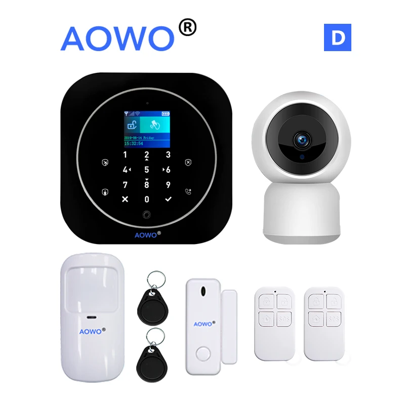 Приложение Tuya Smart WiFi GSM домашняя охранная GSM сигнализация 433 МГц детекторы сигнализации совместимы с Alexa Google Home IFTTT Tuya APP