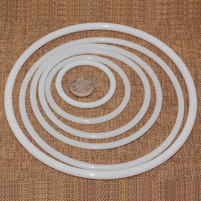 

Large Crafts Round Plastic Durable White Hoop DIY Accessories Dreamcatcher Ring