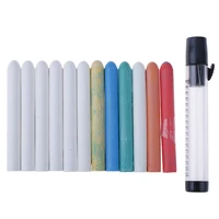 6pcslot color white dustless chalk pens for chalkboard kitchen jar removable 6 color water soluble chalk mark pen stationery