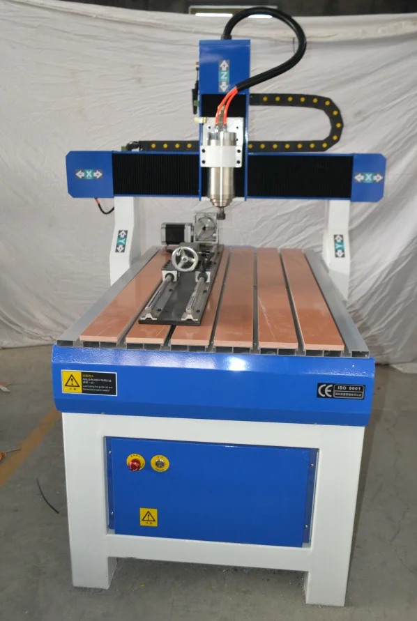 Система водяного охлаждения 6090 кВт мини 4-осевой гравировальный станок с