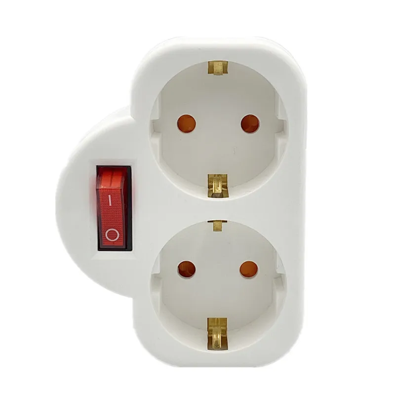 16A Европейский тип конверсионный разъем 1 в 2 способа ЕС стандартный адаптер