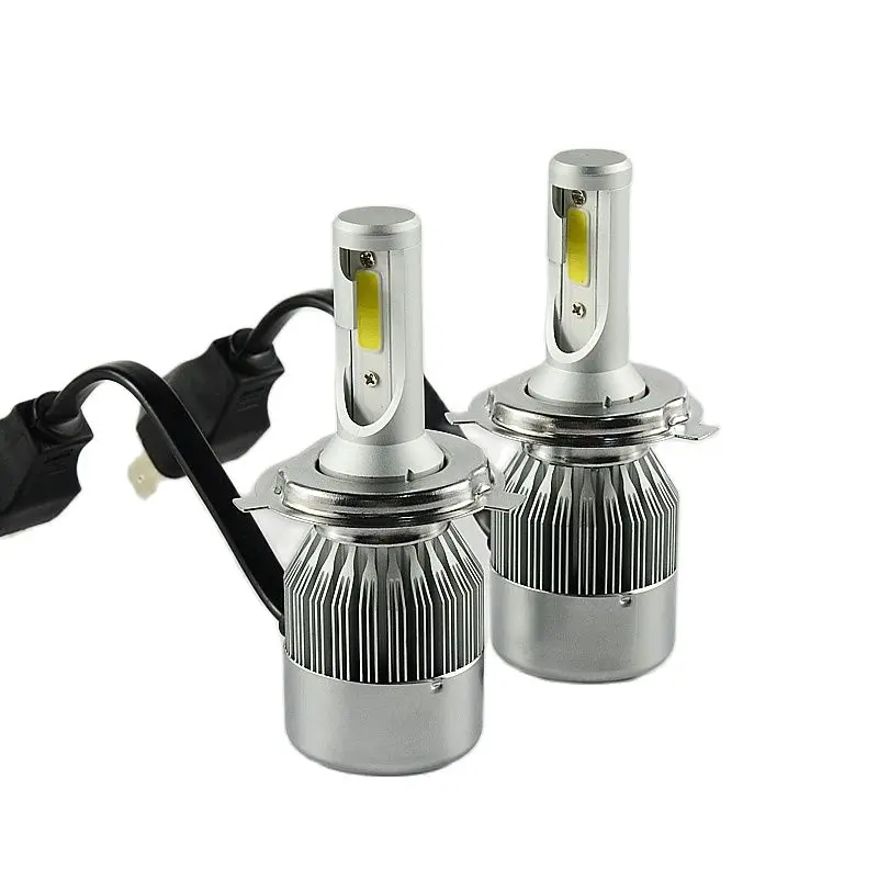 

2 Pcs 12V 24V Car Foglight H11 LED H7 H1 H3 H8 H27 880 881 HB3 HB4 9005 9006 72W 7600LM Auto Headlamp 6500K White Yellow