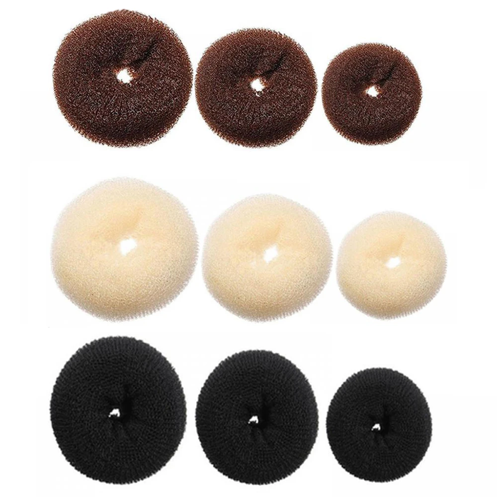 Hair Bun Maker Donut Magic Foam Sponge For Women Girls Ring Hairbands Braiding Accessories Femme Cheveux Styling Tools | Красота и