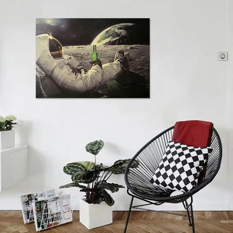 Прямая поставка астронавт на Луне расслабляющий с пивом Ретро Фэнтези крафт