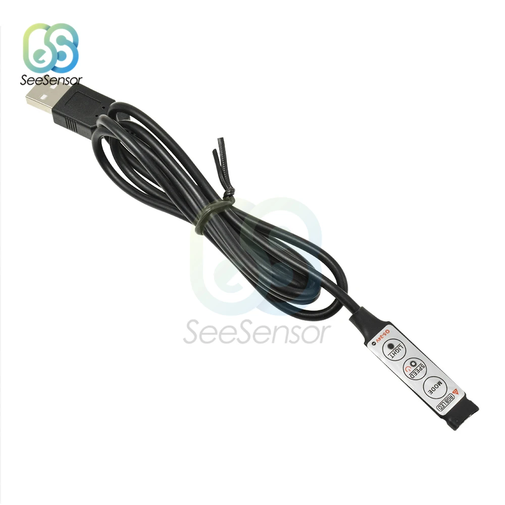 DC 5V 12V RGB USB ИК RF пульт дистанционного управления Светодиодная лента светильник 3 17
