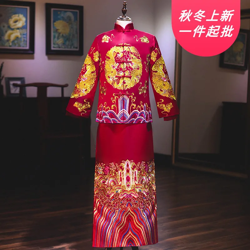 Курительная мужская одежда Xiuhe для мужчин 2020 новое платье жениха в китайском