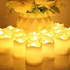 Светильник чайный светодиодный беспламенный, на батарейках, 12 шт.