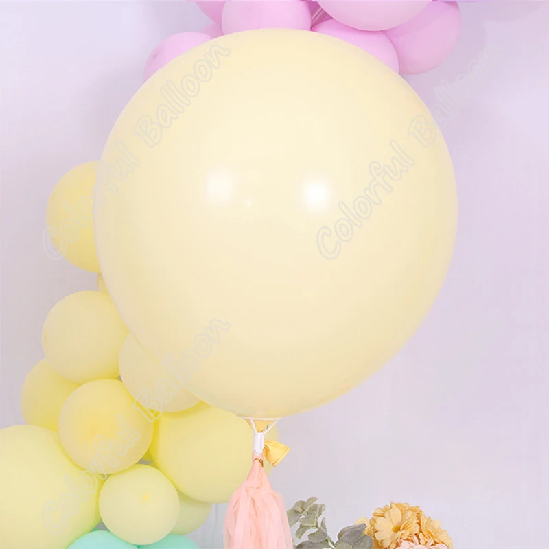 Fondo para fiesta de cumplea&ntilde;os o boda, tel&oacute;n de fondo doble naranja, 228 piezas, l&aacute;tex, Macaron, amarillo, arco, decoraci&oacute;n para Baby Shower-4