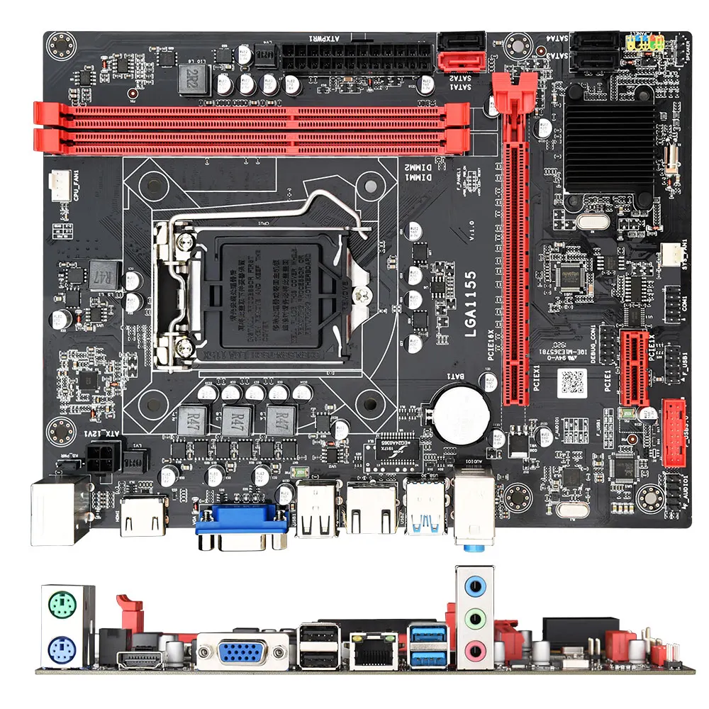 DAIXU B75mATX настольная материнская плата B75 LGA1155 для i3 i5 i7 CPU PCI-E 16X поддержка памяти ddr3