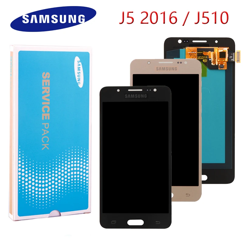 Оригинальный 5 2 ''AMOLED ЖК дисплей для Samsung Galaxy J5 2016 J510 J510F J510FN J510M сенсорный экран