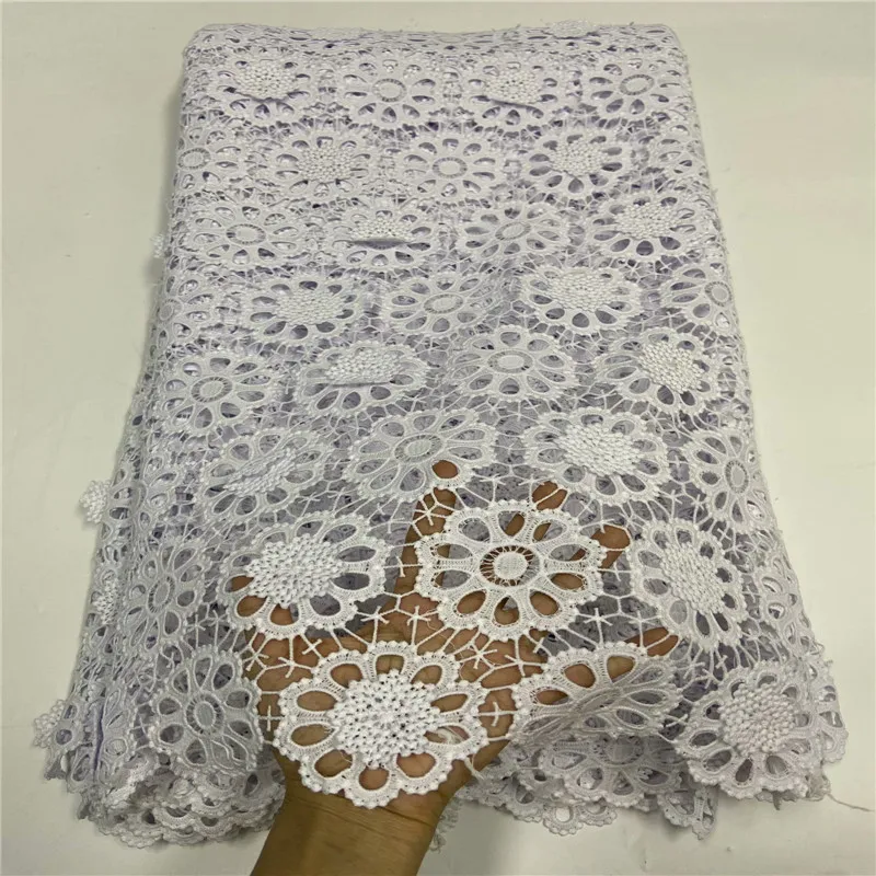 Последние 5 ярдов/оптовая цена белое водорастворимое кружево используемое для