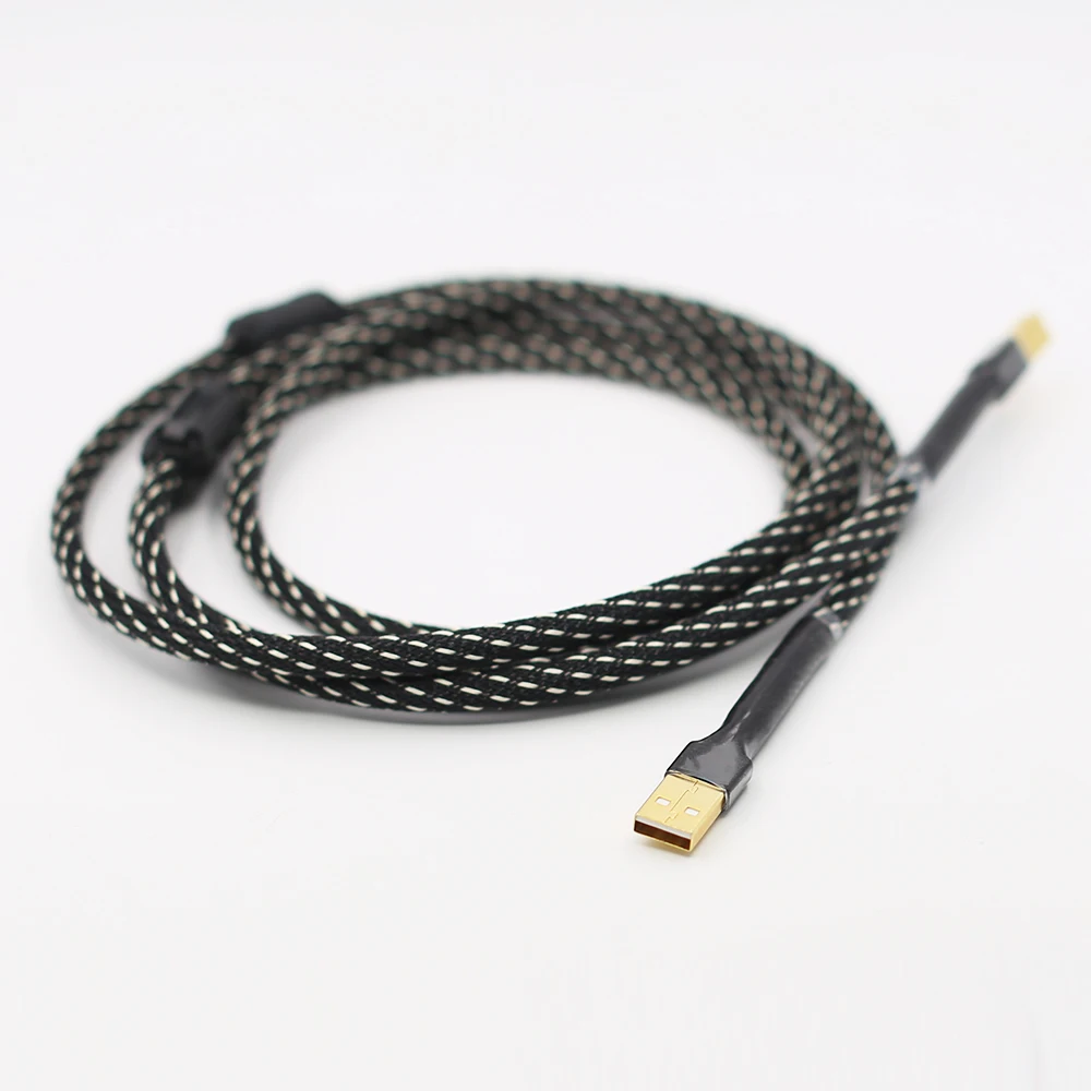 Hifi USB кабель высокого качества тип А-Тип B Hifi кабель для передачи данных для декодер DAC звуковая карта аудио кабель ЦАП линии передачи данных