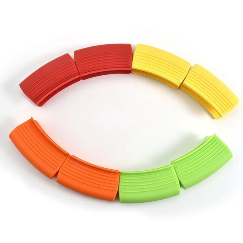 2 шт. многоцветные силиконовые изолированные перчатки для духовки