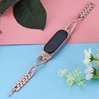 X-Link Mi 5 Нержавеющая сталь ремешок для Xiaomi Mi Band 3 5 6 4 ремешок для часов из нержавеющей стали с алмазной браслет спортивный ремешок Mi5 Mi6