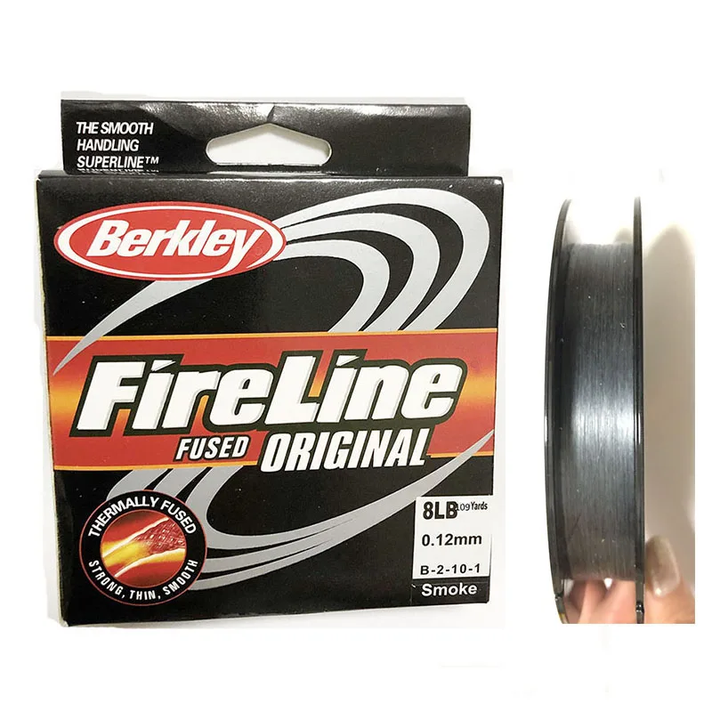 Рыболовная леска с мультифиламентной нитью Fireline 109 ярдов Дымчатая 6LB8LB10LB12LB15LB для