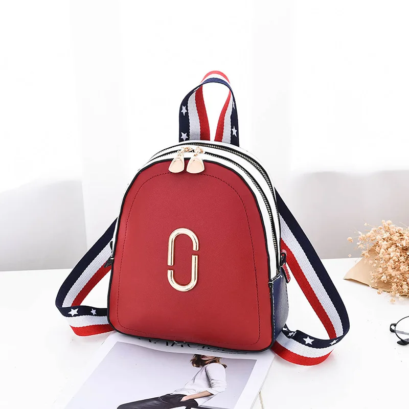 Новинка 2019 маленький рюкзак из искусственной кожи в стиле пэчворк американский