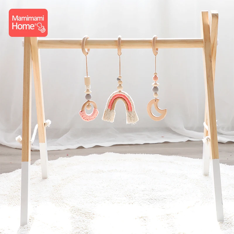 1 Набор для детских игр в тренажерном зале деревянная подвеска без бисфенола