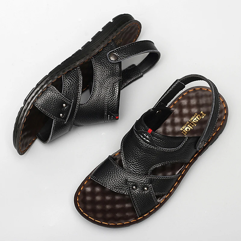 

Sandals-men Sandale Homme Sandals Men Leather Summer Sandalias De Verano Para Hombre For Man Sandalle Cuero Sandali Uomo