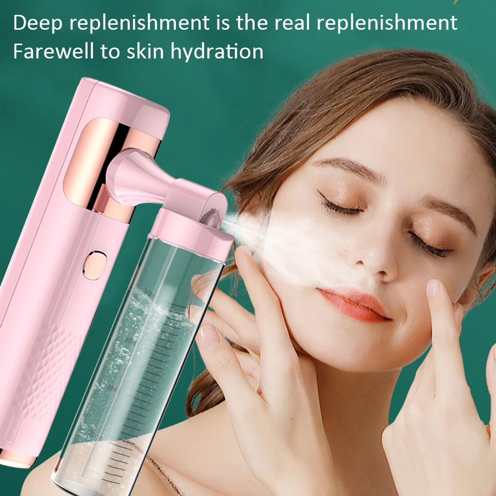 

Портативный отпариватель для лица, Электрический резервуар для воды для лица, Увлажняющий инструмент для инъекций кислорода, инструменты д...