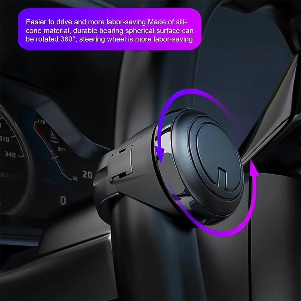 Turning Steering Wheel Booster Spinner Knob 360 Degree Rotation Metal Bearing Power Handle Ball Shaped | Автомобили и мотоциклы