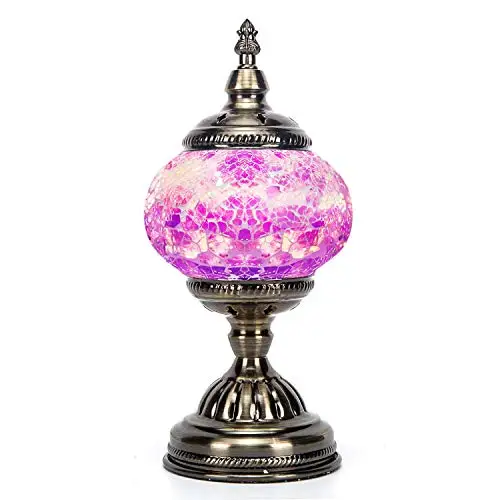 Мозаичные Лампы Ручной Турецкая мозаичная Настольная лампа с алмазной мозаики