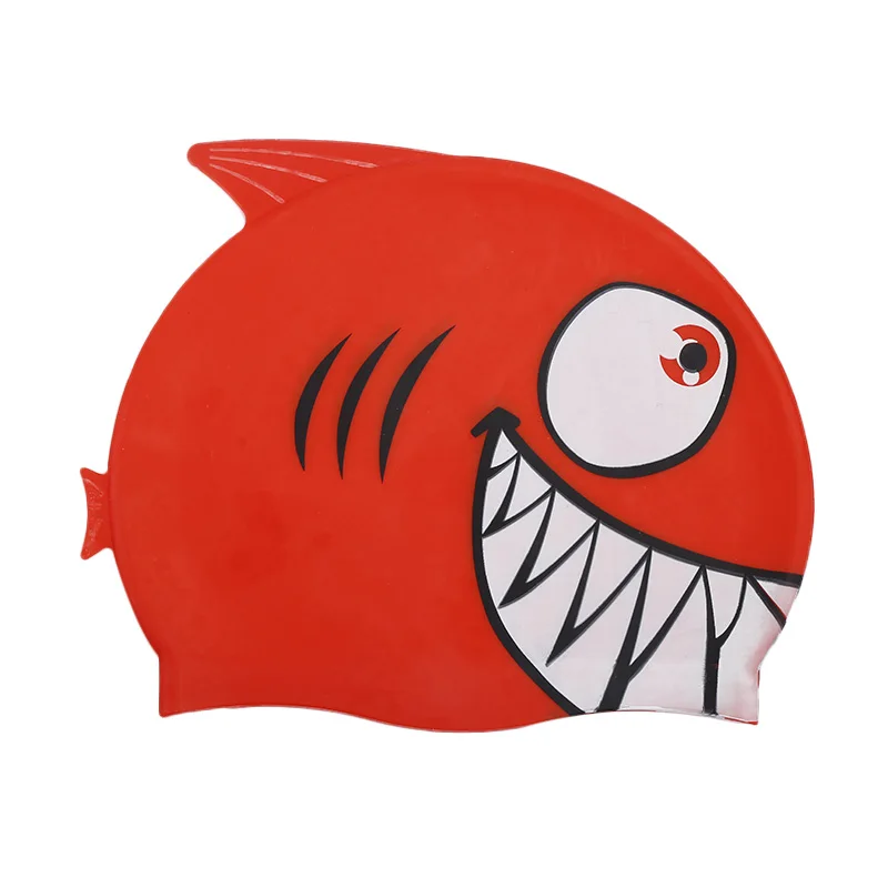 1 шт мультяшная силиконовая шапочка для купания дайвинга водонепроницаемая