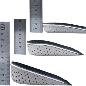 Unisex Height Increase Insoles 2.3cm-4.3cm Shoe Insoles Breathable Half Insole Heighten Heel Insert 