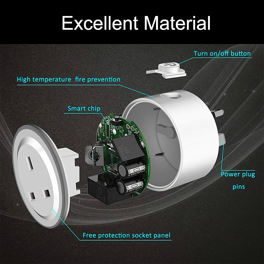 Розетка с Wi-Fi-выключателем беспроводной удлинитель со светодиодной подсветкой