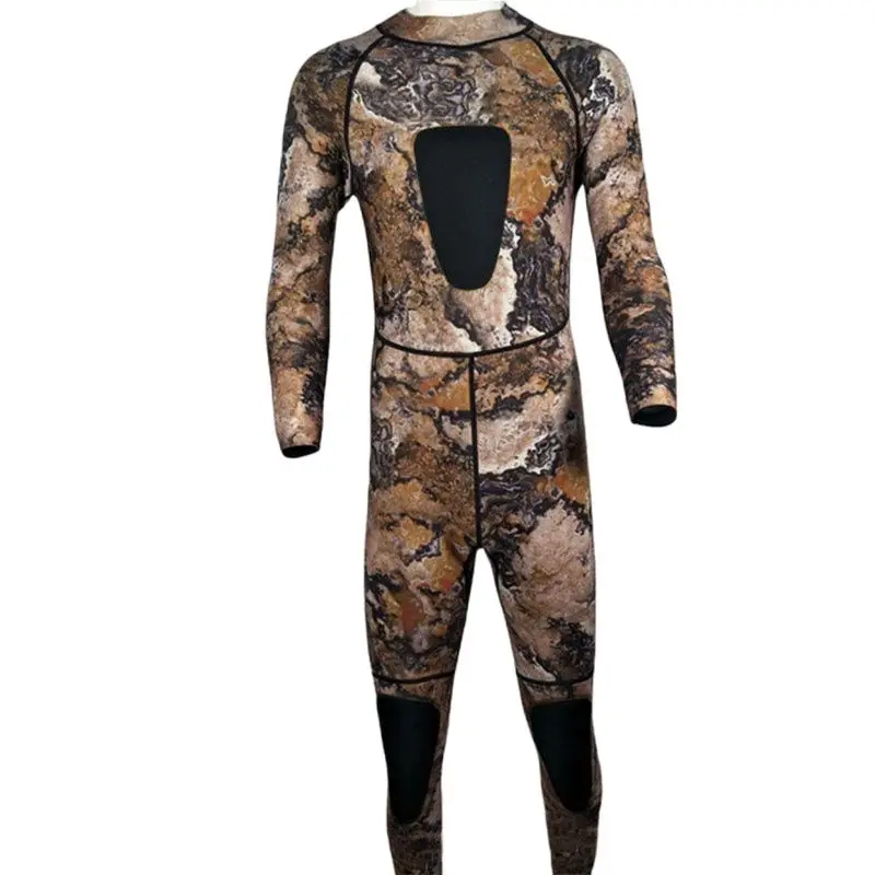 Неопреновый Камуфляжный гидрокостюм 3 мм мужской полноразмерный для подводного