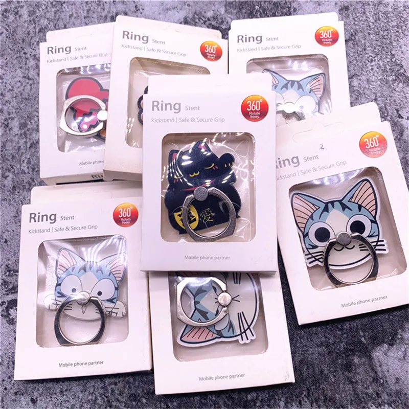 10 шт. держатель для телефона с героями мультфильмов подставка милый кот собака