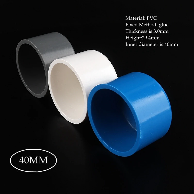 2-60pcs 40mm PVC Pipe End Connector Water Hose Plug Tube Cap Garden Irrigation Systerm Farm Accessories Fish Tank Adapter | Дом и сад