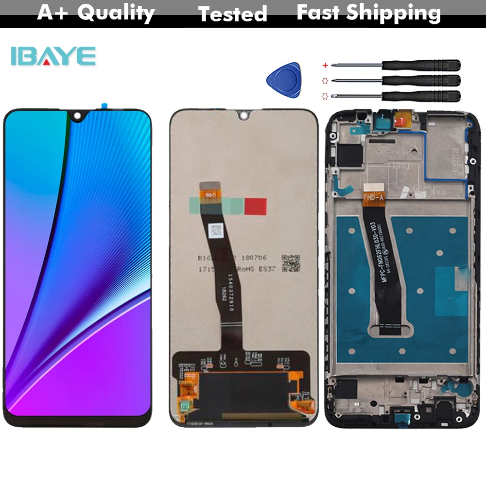 6 21 &quotЖК дисплей для huawei P Smart 2019 сенсорный ЖК с рамкой дигитайзер сборка запасные