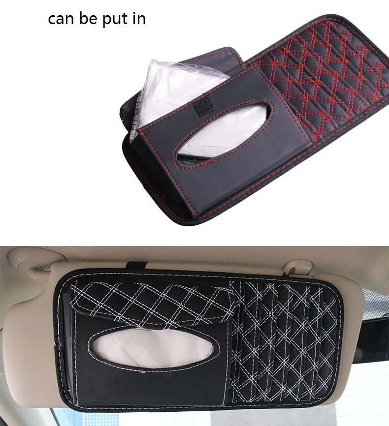 Автомобильный Стайлинг Солнцезащитный козырек сумка Авто CD держатель коробка