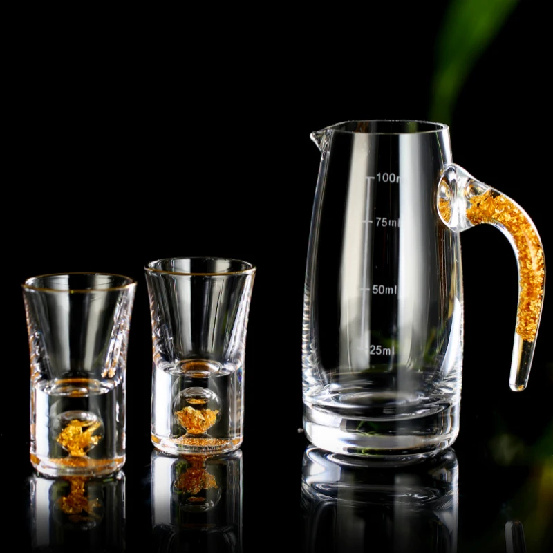 Mosaic 24 из золотой фольги Кристальный ликер водка стеклянный графин высшего