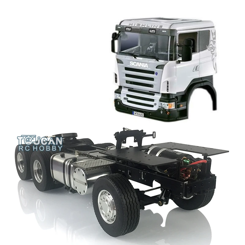 

1/14 LESU Sca 6*4 Metal Chassis DIY Her Cabin Tmy RC Tractor Truck THZH0306