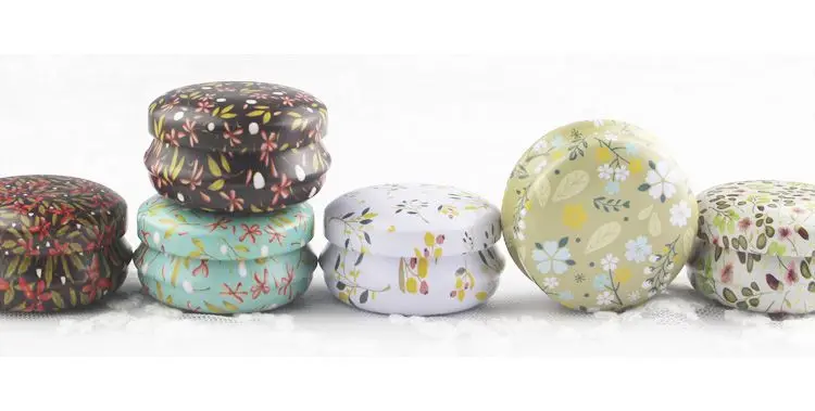 Розовый чайный горшок жестяная коробка маленький свежий домашний сад