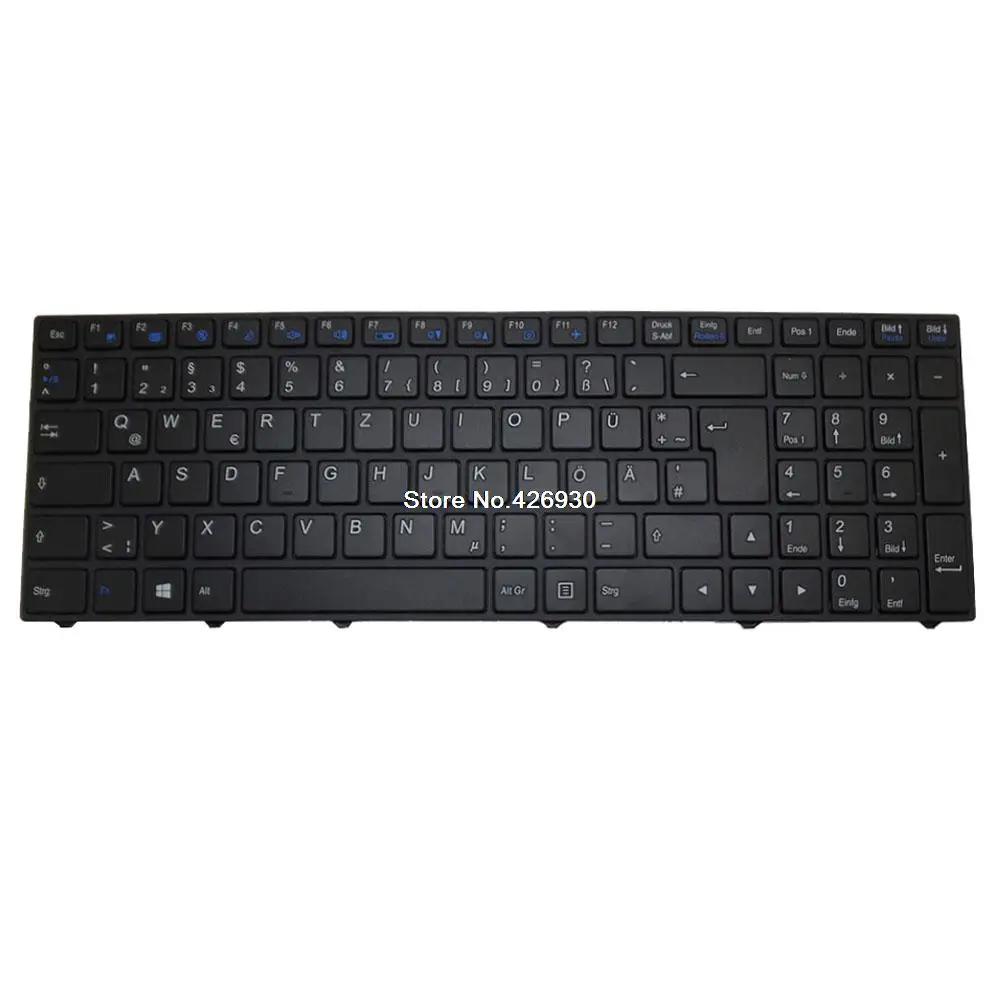 

Laptop Replacement Keyboard For Multicom For Artic W950L W950T Germany GR black with frame new