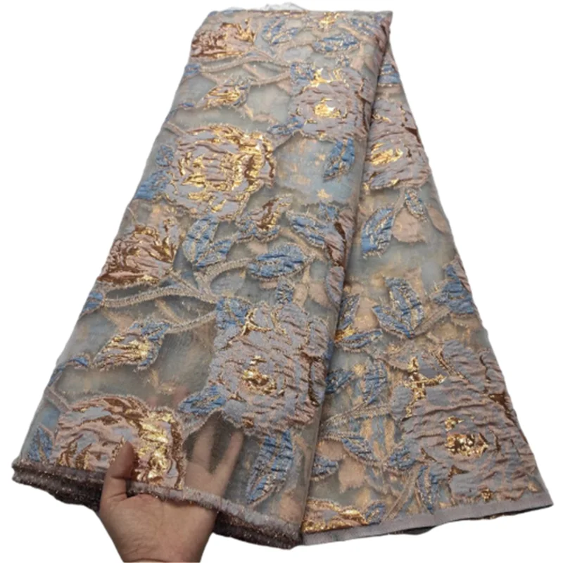 2021 Высокое качество Африканский тюль кружевная ткань органза французская вышивка гипюр для вечерние НКИ выпускного вечера свадебное платье