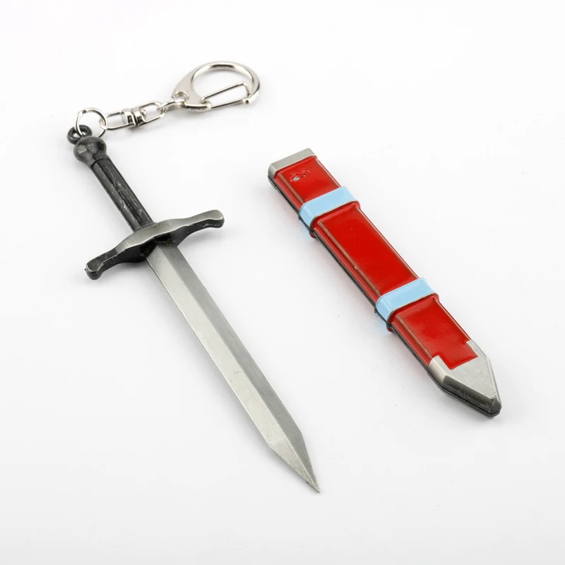 Anime Dragon Z Anime Trunks Weapon Sword Model Keychain Keyrings Metal Key Chain for Men Car Key Holder Cosplay Jewelry